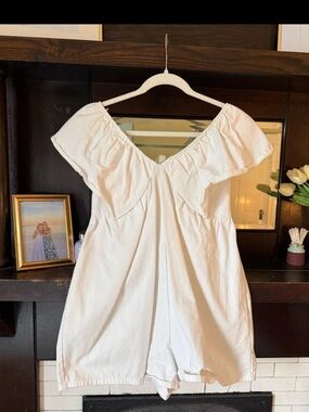 Lizard Thicket White Romper